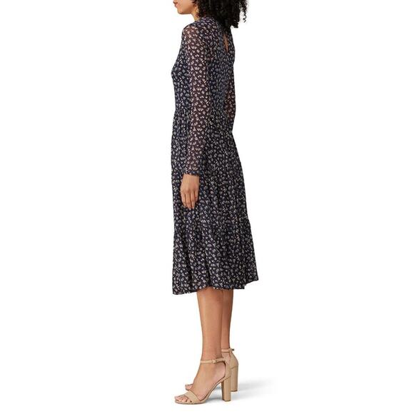 LOUNA Women's Floral Mesh Dress Size S In Black - Picture 2 of 15